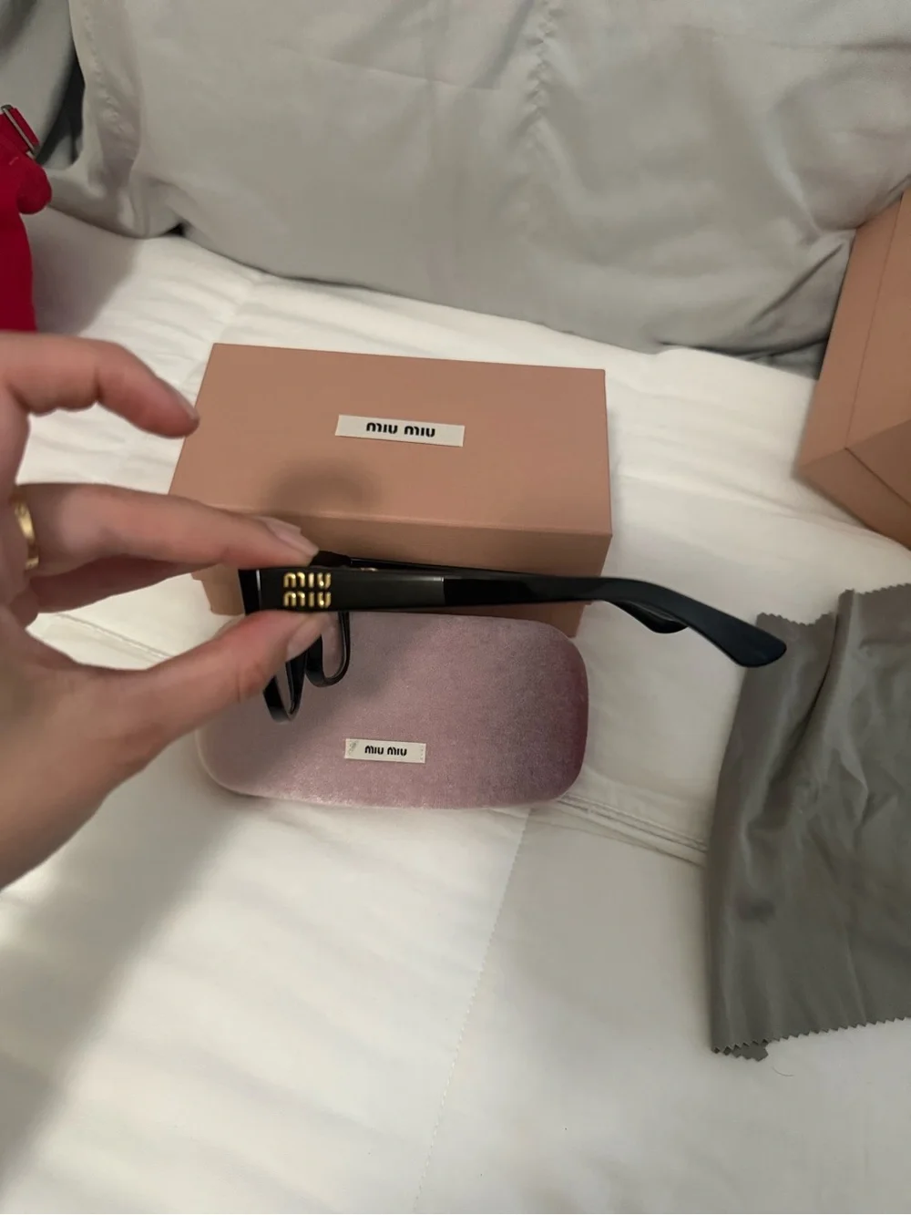 Miu Miu Black Cat-Eye Optical Glasses